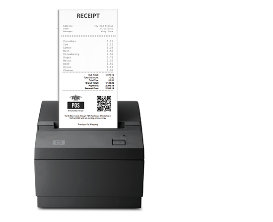 hospital fbr pos integration - FBR QR code receipt